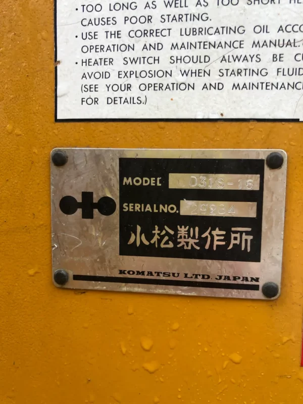 Komatsu D31 S -16 - immagine 11